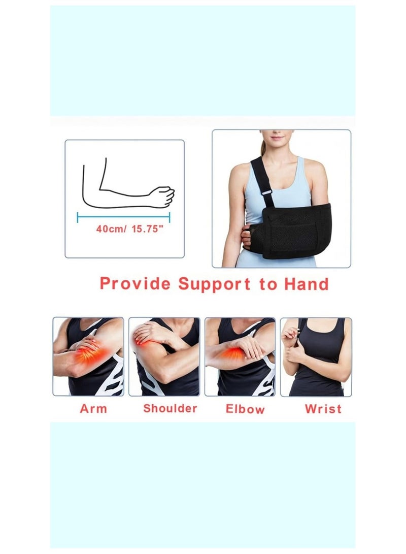 Mesh Arm Sling with Waist Strap - Breathable Shoulder Immobilizer for Shoulder, Arm, Wrist, and Elbow Injuries - Suitable for Men and Women, Left or Right - Image 5